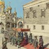 Коронационное шествие Екатерины I. иллюстрация для книги об истории коронации в России (для издательства музеев Московского Кремля).